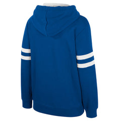 Royal Philadelphia 76ers Stadium Essentials Women's Road Game Pullover Hoodie | NBA