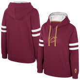 Wine Cleveland Cavaliers Stadium Essentials Women's Road Game Pullover Hoodie sale | NBA