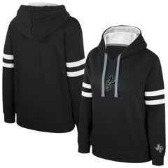 Black San Antonio Spurs Stadium Essentials Women's Road Game Pullover Hoodie | NBA