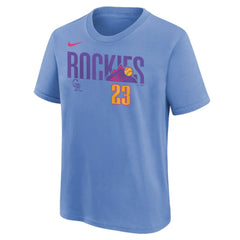 Kris Bryant Colorado Rockies Nike Youth Fuse City Connect Name & Number T-Shirt - MLB T-shirts