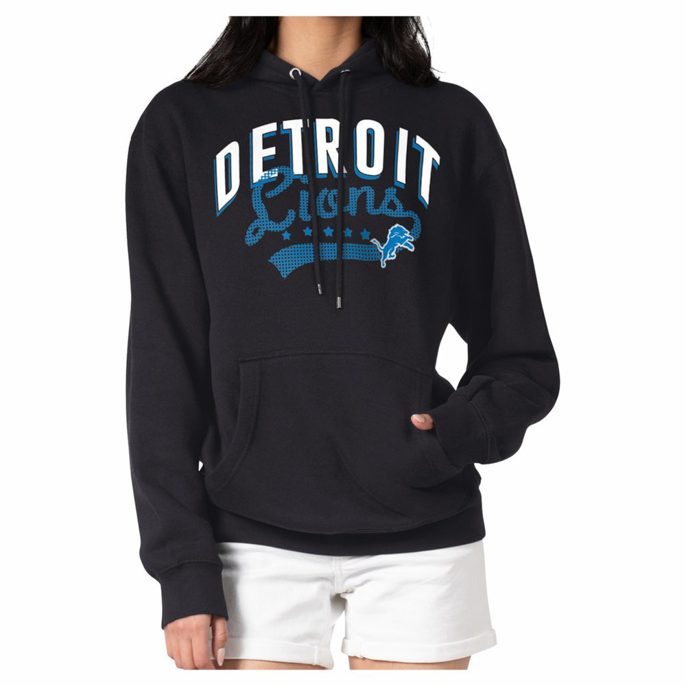 Detroit Lions G-III 4Her by Carl Banks Women's Filigree Fleece Tri-Blend Pullover Hoodie | NFL Outlet