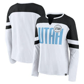 Utah Mammoth Fanatics Women's Frozen Notch Neck Bi-Blend Long Sleeve T-Shirt - NHL T-shirts