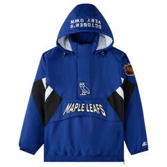 Toronto Maple Leafs OVO x Starter Half-Zip Hooded Jacket - NHL Jackets
