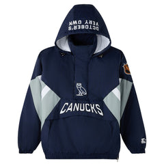 Vancouver Canucks OVO x Starter Half-Zip Hooded Jacket - NHL Jackets