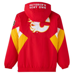 Calgary Flames OVO x Starter Half-Zip Hooded Jacket - NHL Jackets