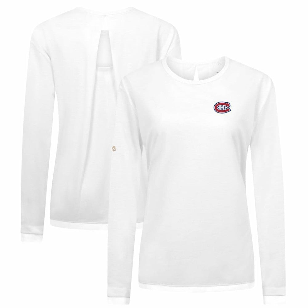 Montreal Canadiens Levelwear Women's Sequoia Primary Logo Long Sleeve T-Shirt - NHL T-shirts
