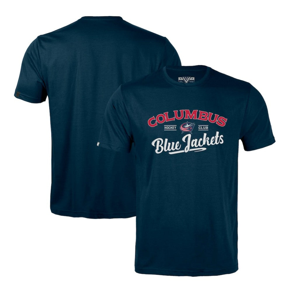 Columbus Blue Jackets Levelwear Richmond Ice Wall T-Shirt - NHL T-shirts