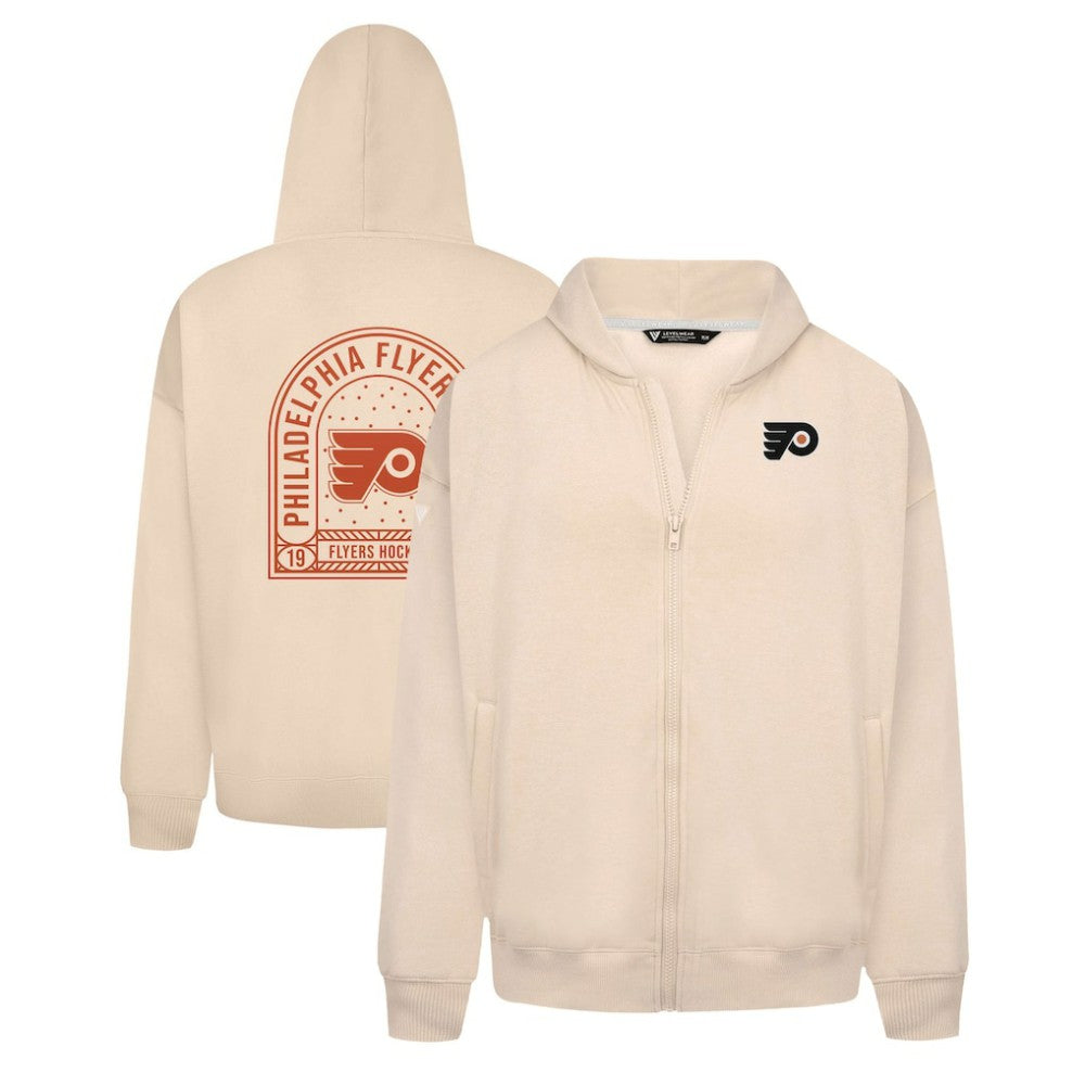 Philadelphia Flyers Levelwear Uphill Stained Glass Full-Zip Hoodie Jacket - NHL Hoodies