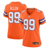 Denver Broncos Zach Allen Women's Mile High Collection 1977 Throwback Player Game Jersey | NFL US