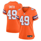 Denver Broncos Dennis Smith Women's Mile High Collection 1977 Throwback Retired Player Game Jersey | NFL New