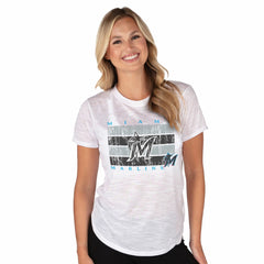 Miami Marlins Concepts Sport Women's Infuse Knit Top - MLB Tops