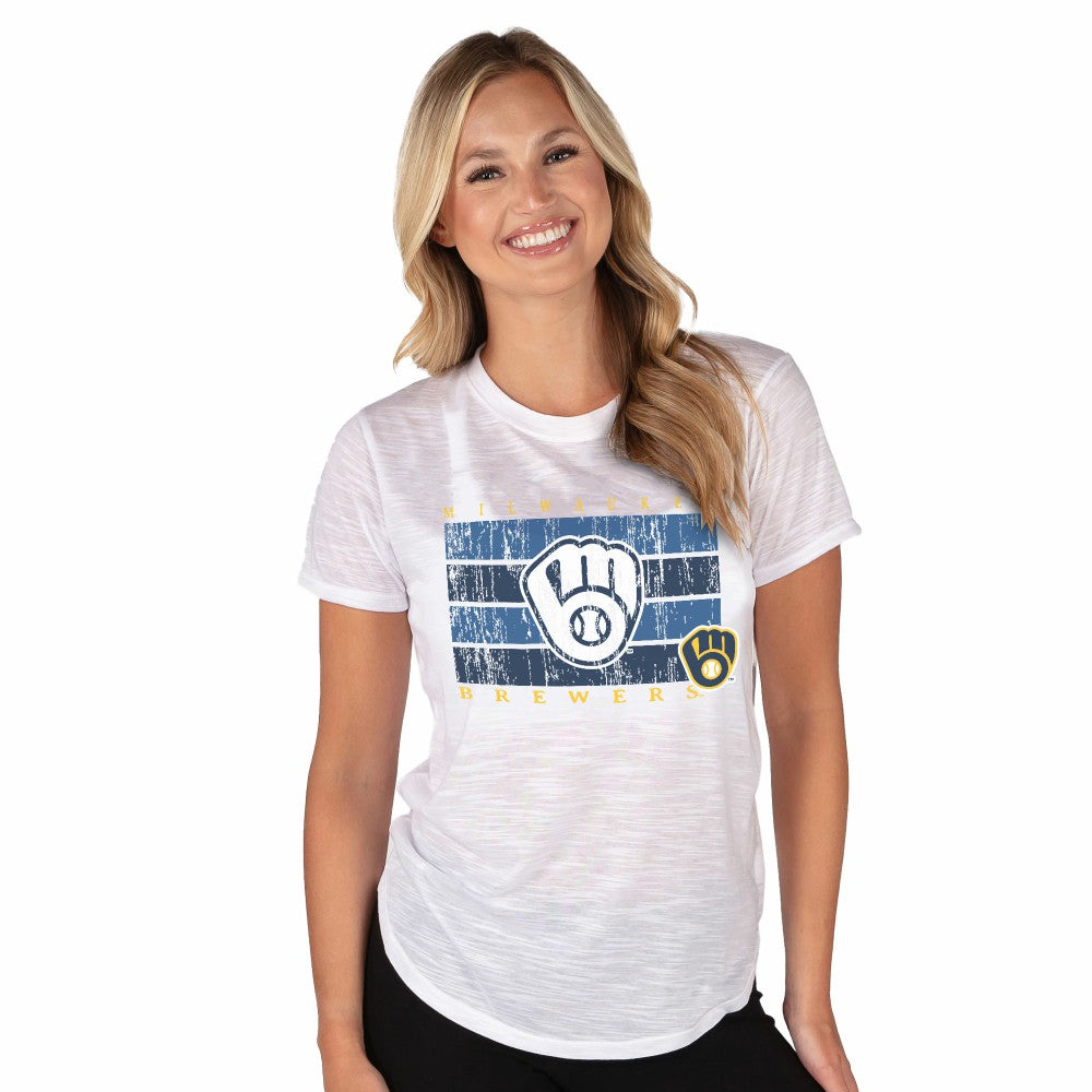 Milwaukee Brewers Concepts Sport Women's Infuse Knit Top - MLB Tops