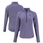 Colorado Rockies Cutter & Buck Women's Peshastin Eco Fleece Recycled Raglan Half-Zip Top - MLB Tops