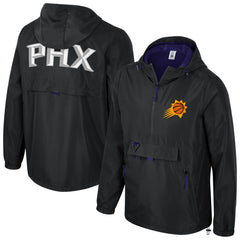 Black Phoenix Suns Stadium Essentials Unisex Compete Quarter-Zip Windbreaker Jacket | NBA