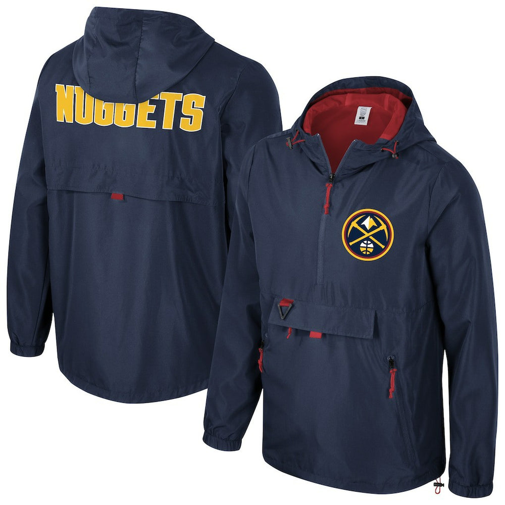 Navy Denver Nuggets Stadium Essentials Unisex Compete Quarter-Zip Windbreaker Jacket sale | NBA