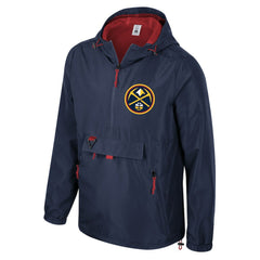 Navy Denver Nuggets Stadium Essentials Unisex Compete Quarter-Zip Windbreaker Jacket sale | NBA