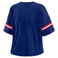 New York Giants WEAR by Erin Andrews Women's Plus Size Color Block Boxy T-Shirt | NFL Online