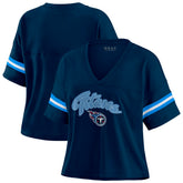 Tennessee Titans WEAR by Erin Andrews Women's Plus Size Color Block Boxy T-Shirt | NFL On sale