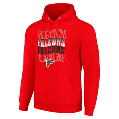 Atlanta Falcons Starter Four Team Name Logo Fleece Pullover Hoodie | NFL US