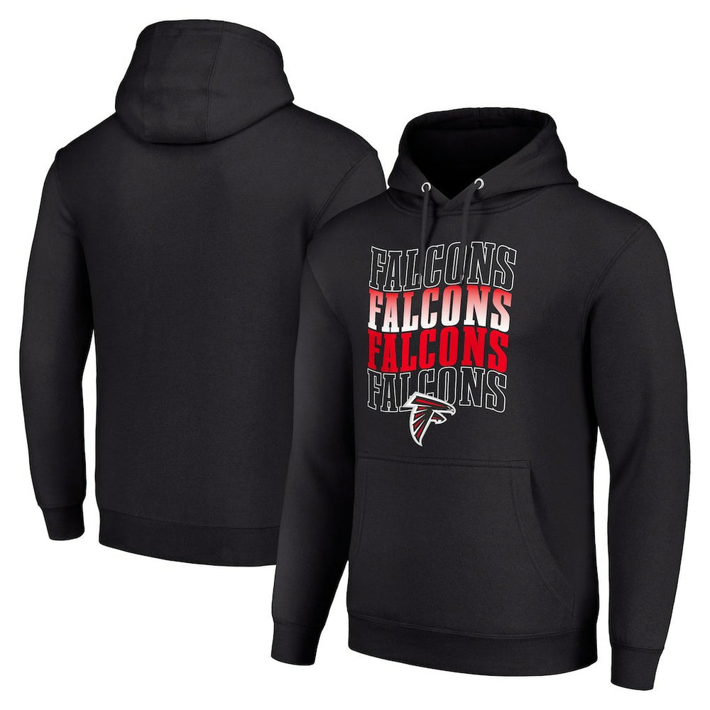 Atlanta Falcons Starter Four Team Name Logo Fleece Pullover Hoodie | NFL On sale