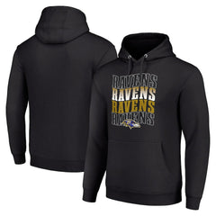 Baltimore Ravens Starter Four Team Name Logo Fleece Pullover Hoodie | NFL Online