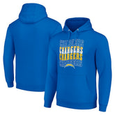 Los Angeles Chargers Starter Four Team Name Logo Fleece Pullover Hoodie | NFL Online