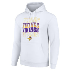 Minnesota Vikings Starter Four Team Name Logo Fleece Pullover Hoodie | NFL On sale