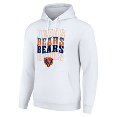 Chicago Bears Starter Four Team Name Logo Fleece Pullover Hoodie | NFL Hot