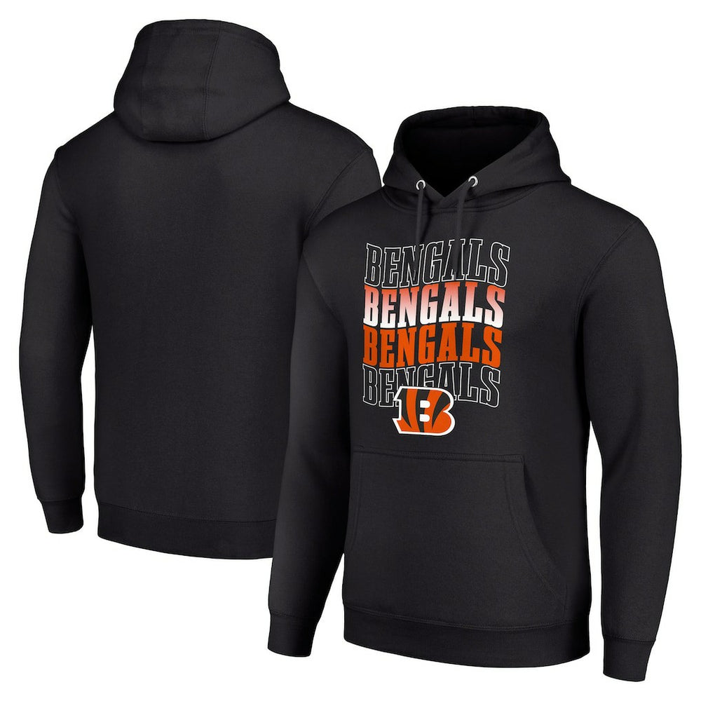 Cincinnati Bengals Starter Four Team Name Logo Fleece Pullover Hoodie | NFL US