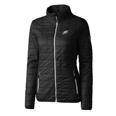Philadelphia Eagles Cutter & Buck Women's Rainier PrimaLoft Eco Insulated Full-Zip Puffer Jacket | NFL Sale