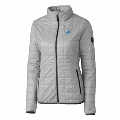 Detroit Lions Cutter & Buck Women's Rainier PrimaLoft Eco Insulated Full-Zip Puffer Jacket | NFL On sale