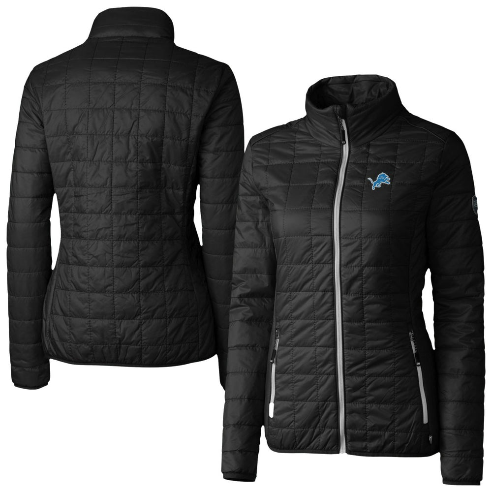 Detroit Lions Cutter & Buck Women's Rainier PrimaLoft Eco Insulated Full-Zip Puffer Jacket | NFL Online