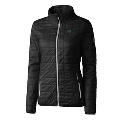 Carolina Panthers Cutter & Buck Women's Rainier PrimaLoft Eco Insulated Full-Zip Puffer Jacket | NFL Hot