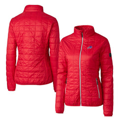 Buffalo Bills Cutter & Buck Women's Rainier PrimaLoft Eco Insulated Full-Zip Puffer Jacket | NFL Sale