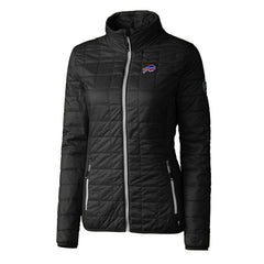 Buffalo Bills Cutter & Buck Women's Rainier PrimaLoft Eco Insulated Full-Zip Puffer Jacket | NFL Outlet
