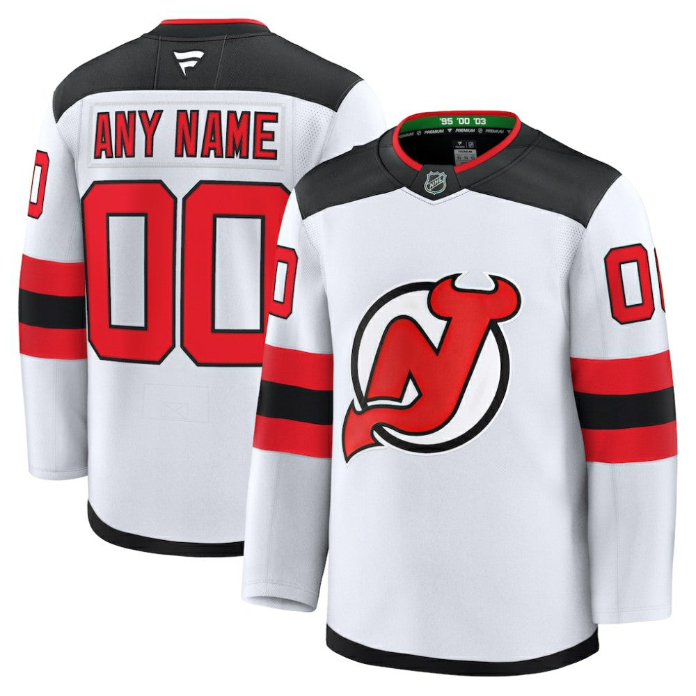 New Jersey Devils Fanatics Away Premium Custom Jersey - NHL Jerseys