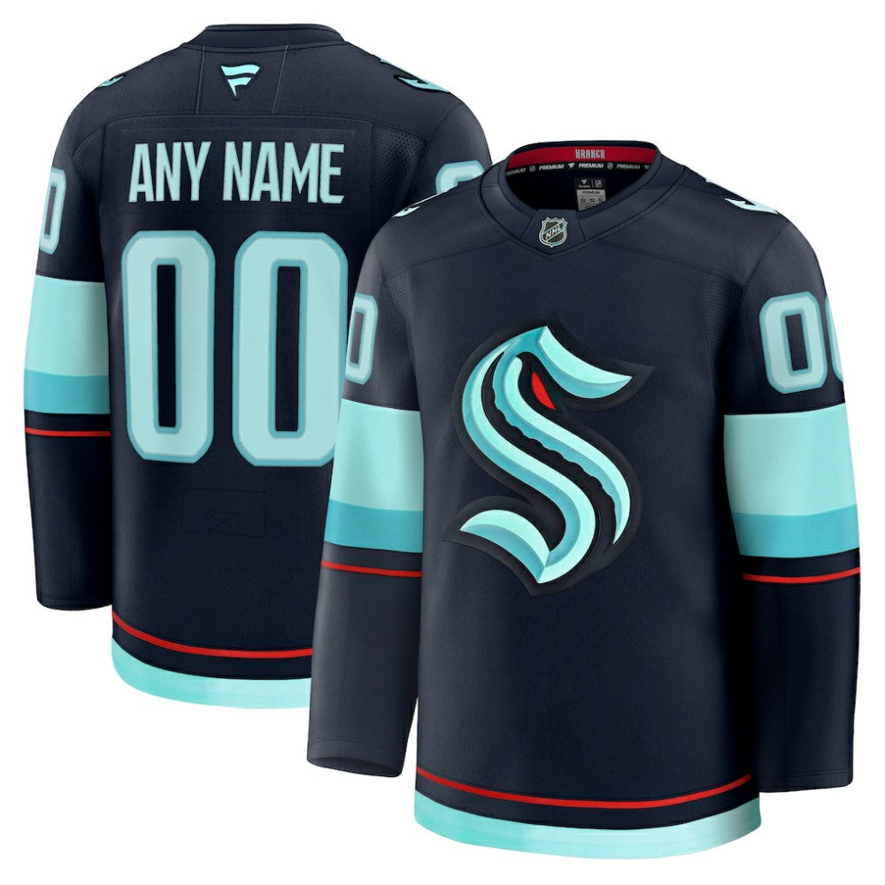 Seattle Kraken Fanatics Home Premium Custom Jersey - NHL Jerseys