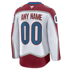 Colorado Avalanche Fanatics Away Premium Custom Jersey - NHL Jerseys