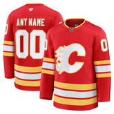 Calgary Flames Fanatics Home Premium Custom Jersey - NHL Jerseys