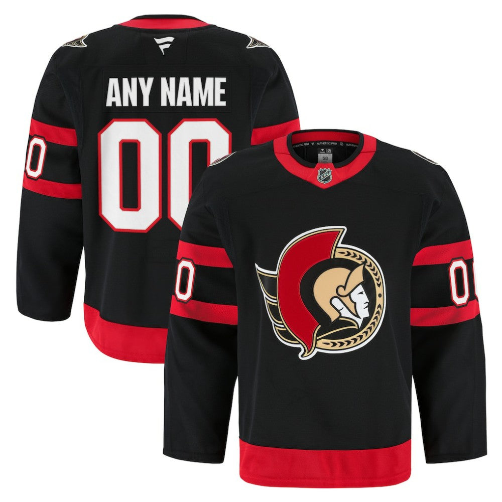 Ottawa Senators Fanatics Home Authentic Pro Custom Jersey - NHL Jerseys