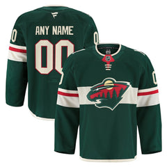 Minnesota Wild Fanatics Home Authentic Pro Custom Jersey - NHL Jerseys
