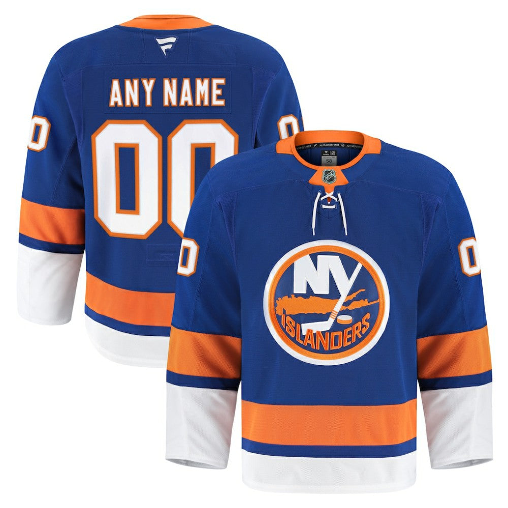 New York Islanders Fanatics Home Authentic Pro Custom Jersey - NHL Jerseys