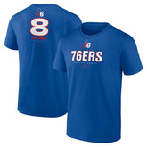 Paul George Philadelphia 76ers Behind The Back Name & Number T-Shirt - Royal cheap | NBA