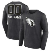Arizona Cardinals Personalized Name & Number Monochrome Long Sleeve T-Shirt | NFL On sale