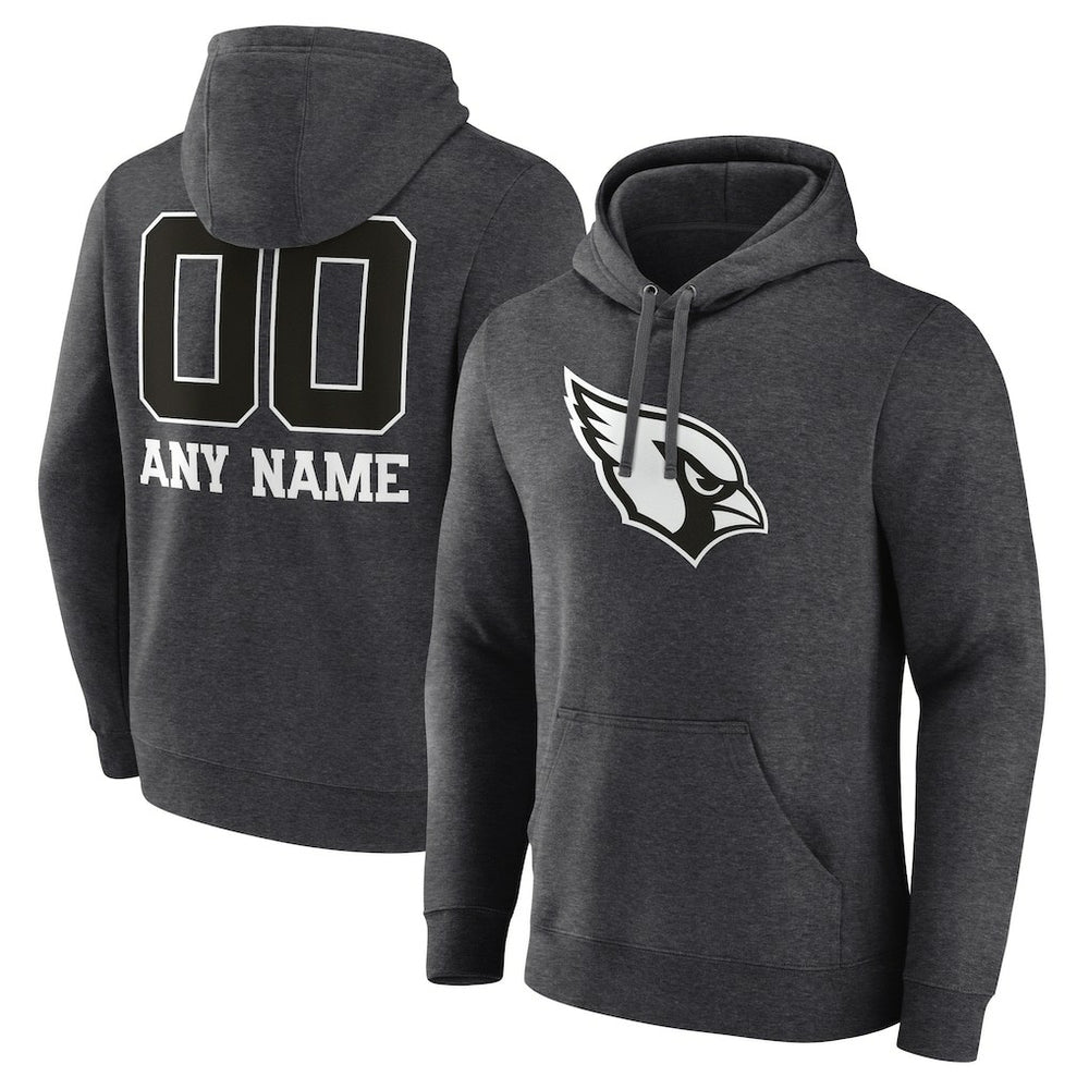 Arizona Cardinals Personalized Name & Number Monochrome Pullover Hoodie | NFL US