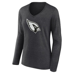 Arizona Cardinals Women's Personalized Name & Number Monochrome V-neck T-Shirt | NFL US