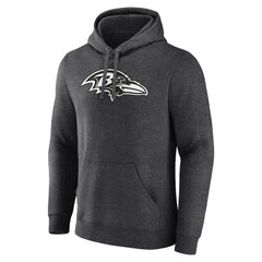 Baltimore Ravens Personalized Name & Number Monochrome Pullover Hoodie | NFL US