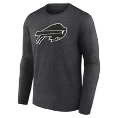 Buffalo Bills Personalized Name & Number Monochrome Long Sleeve T-Shirt | NFL Discount