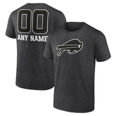 Buffalo Bills Personalized Name & Number Monochrome T-Shirt | NFL New