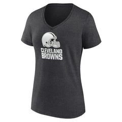 Cleveland Browns Women's Personalized Name & Number Monochrome V-Neck Long Sleeve T-Shirt | NFL Near me